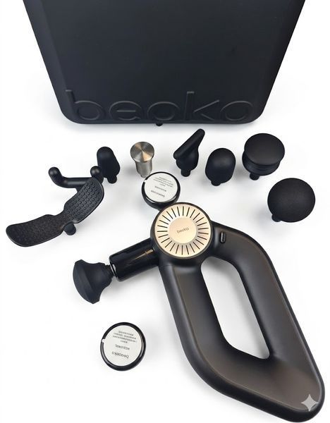 Профессиональный перкуссионный массажер Beoka D6 Pro с горячей насадкой для восстановления 6338 фото