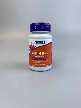 Вітамін В12 Methyl B-12, Now Foods метил 1000 мкг 100 льодяників 6290 фото
