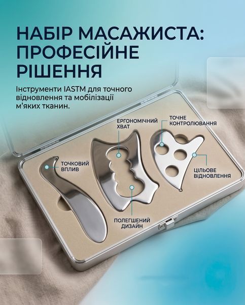 Набор блейдов для массажа IASTM 3 шт. 6192 фото